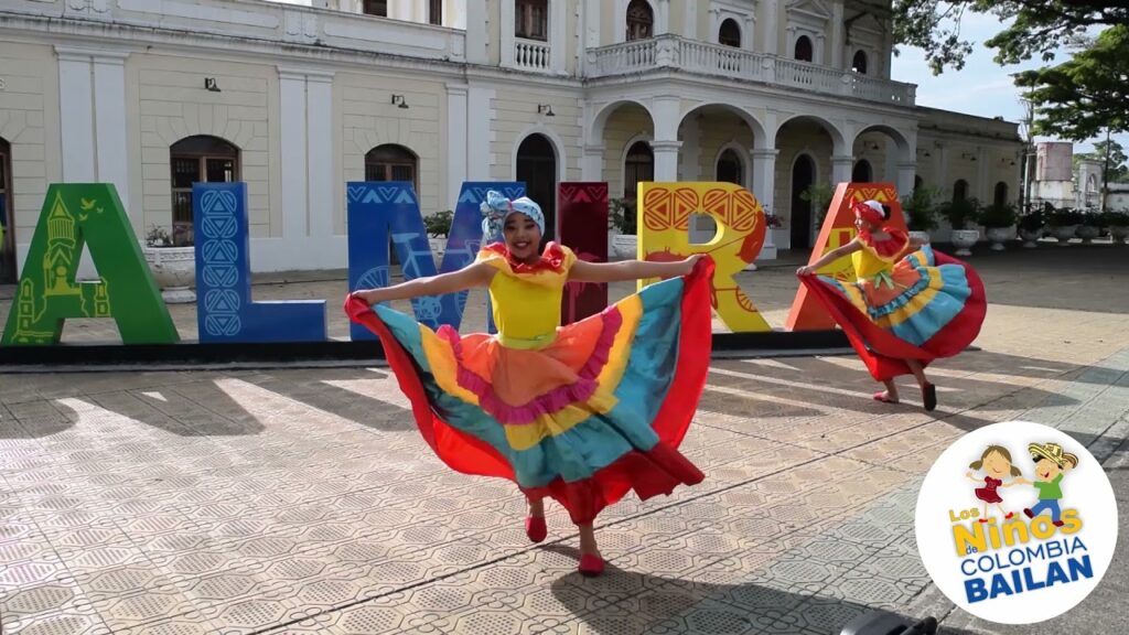Baile: Bunde Chocoano "EL ALAMBRE", Palmira - Los Niños de Colombia Bailan.